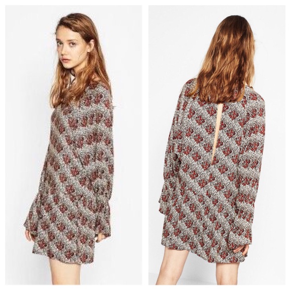 Zara Pants - NWT Zara Floral Long Sleeve Jumpsuit